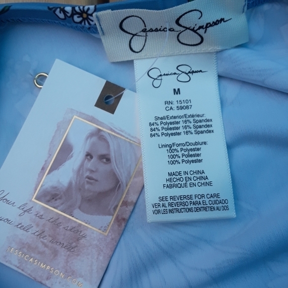 Jessica Simpson Tankini Set sz Medium - Picture 7 of 7